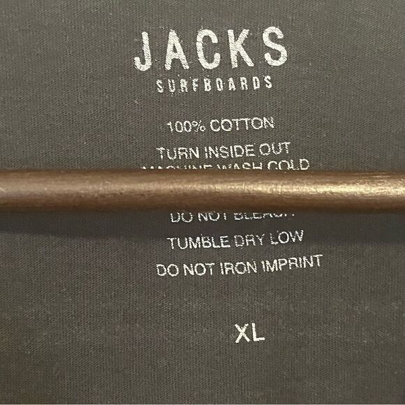 Men's Jack's Surfboards Black & Yellow Logo T-Shirt - Picture 7 of 7